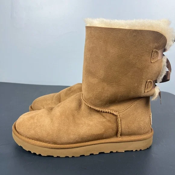 UGG Bailey bow II boots chestnut - Picture 3 of 7